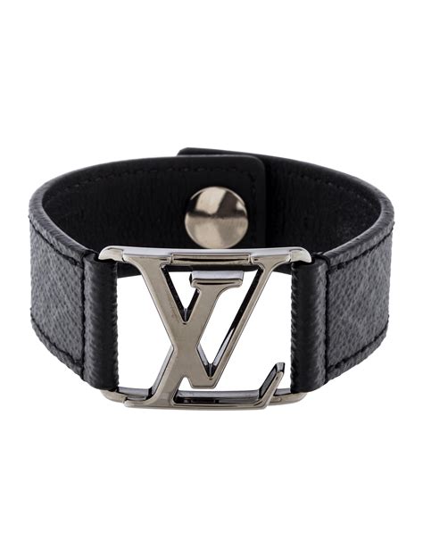 louis vuitton men's leather bracelet|louis vuitton black men's bracelet.